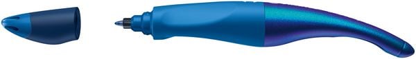 Produktbild: STABILO Tintenroller Rechtsh&auml;nder - EASYoriginal Holograph blau - Einzelstift - Schreibfarbe blau (l&ouml;schbar) inkl.