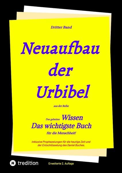 Produktbild: 2. Auflage 3. Band Neuaufbau der Urbibel