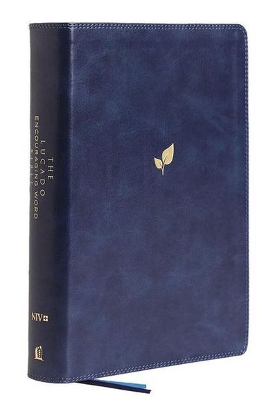 Produktbild: Niv, Lucado Encouraging Word Bible, Blue, Leathersoft, Thumb Indexed, Comfort Print