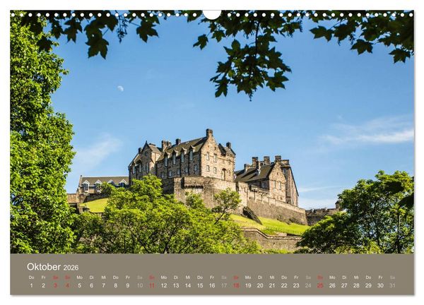 Produktbild: Historisches Schottland (Wandkalender 2026 DIN A3 quer), CALVENDO Monatskalender