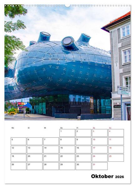 Produktbild: Graz - faszinierende Stadt (hochwertiger Premium Wandkalender 2026 DIN A2 hoch), Kunstdruck in Hochglanz