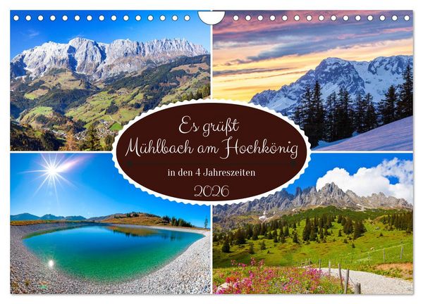 Produktbild: Es gr&uuml;&szlig;t M&uuml;hlbach am Hochk&ouml;nig (Wandkalender 2026 DIN A4 quer), CALVENDO Monatskalender
