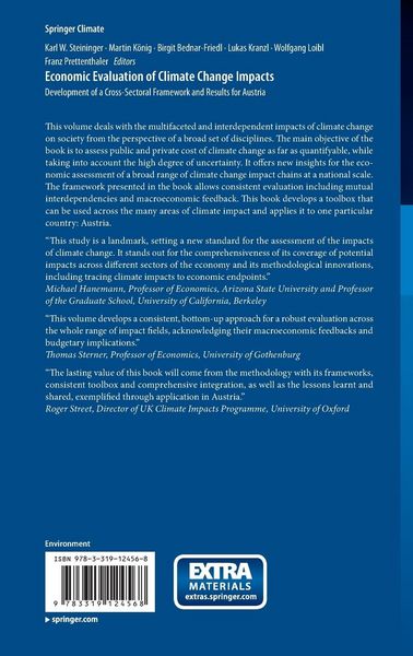 Produktbild: Economic Evaluation of Climate Change Impacts