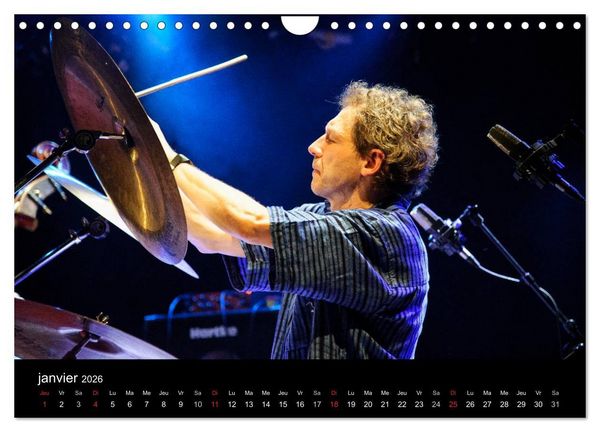Produktbild: Jazz drums (Calendrier mural 2026 DIN A4 vertical), CALVENDO calendrier mensuel