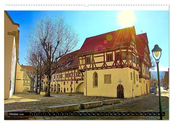Produktbild: Facettenreiches Fachwerk (hochwertiger Premium Wandkalender 2026 DIN A2 quer), Kunstdruck in Hochglanz