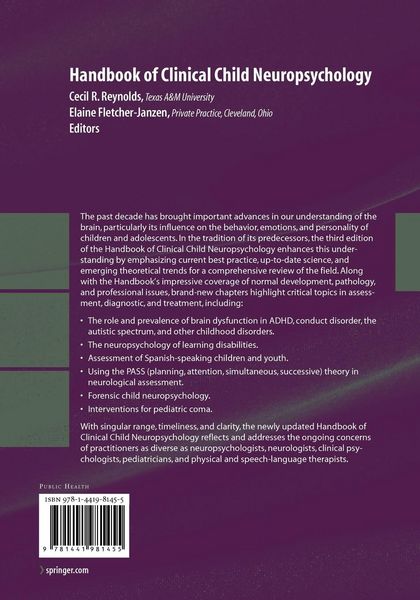 Produktbild: Handbook of Clinical Child Neuropsychology
