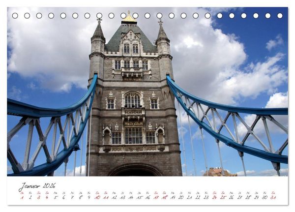 Produktbild: London - Metropole zwischen Tradition und Moderne (Tischkalender 2026 DIN A5 quer), CALVENDO Monatskalender
