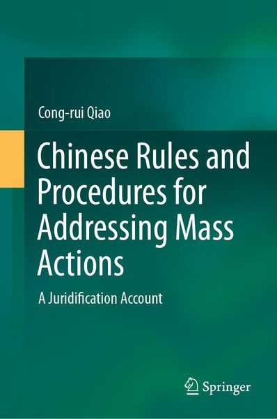 Produktbild: Chinese Rules and Procedures for Addressing Mass Actions