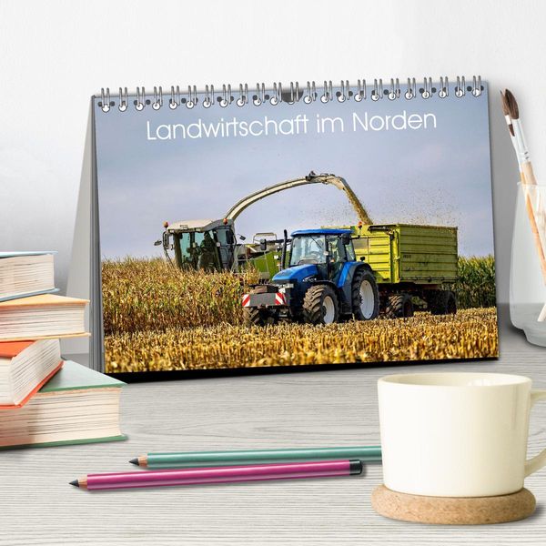 Produktbild: Landwirtschaft im Norden (Tischkalender 2026 DIN A5 quer), CALVENDO Monatskalender