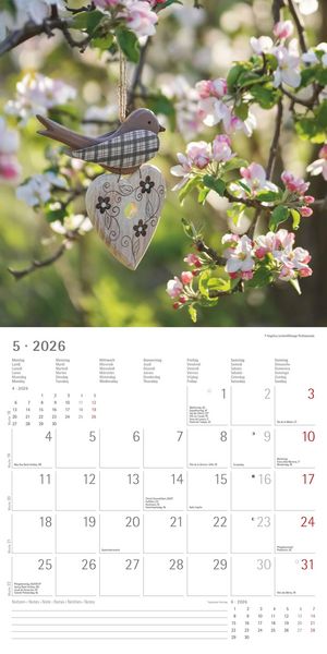 Produktbild: Gartendekor 2026 - Broschürenkalender 30x30 cm (30x60 geöffnet) - Kalender mit Platz für Notizen - Garten - Bildkalender - Gartenkalender