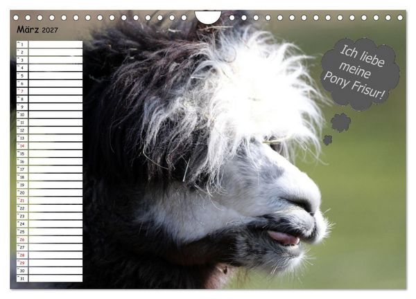 Produktbild: Wenn Tiere Sprechen k&ouml;nnten! Der lustige Spr&uuml;che Geburtstagskalender (Wandkalender 2027 DIN A4 quer), CALVENDO Monatskalender
