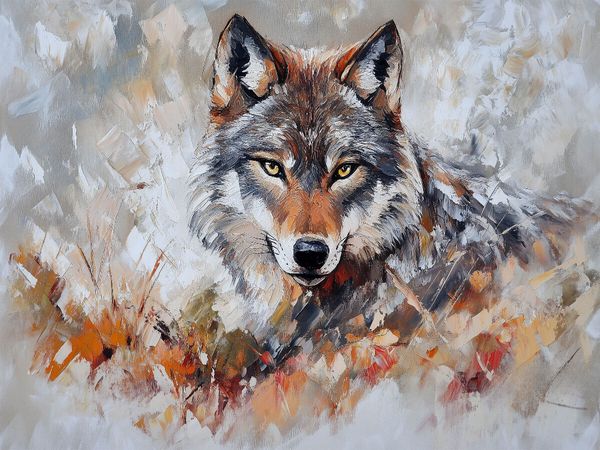 Produktbild: CALVENDO Puzzle W&ouml;lfe schreien in der Kunst f&uuml;r Freiheit und Familie | 1000 Teile Lege-Gr&ouml;&szlig;e 64x48cm Foto-Puzzle f&uuml;r gl&uuml;ckliche Stunden
