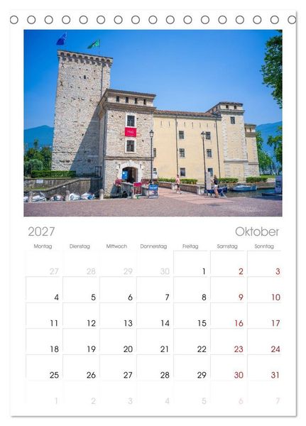 Produktbild: Tischplaner 2027 - Riva del Garda - Am Gardasee ganz im Norden (A5 Tischkalender zum Aufstellen) CALVENDO