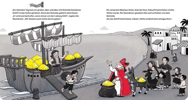Produktbild: Die Geschichte vom heiligen Nikolaus Kontrastbuch (Pappbilderbuch)