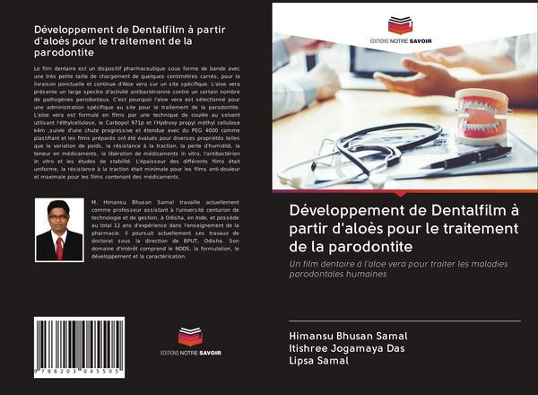 Produktbild: D&eacute;veloppement de Dentalfilm &agrave; partir d'alo&egrave;s pour le traitement de la parodontite