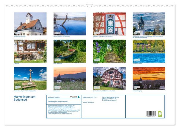Produktbild: Markelfingen am Bodensee (Wandkalender 2026 DIN A2 quer), CALVENDO Monatskalender