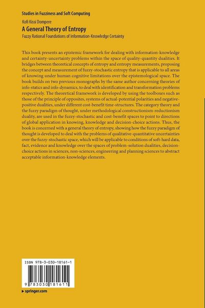 Produktbild: A General Theory of Entropy