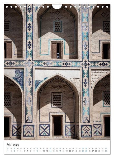 Produktbild: Usbekistan - Faszinierende Architektur entlang der Seidenstra&szlig;e (Wandkalender 2026 DIN A4 hoch), CALVENDO Monatskalender