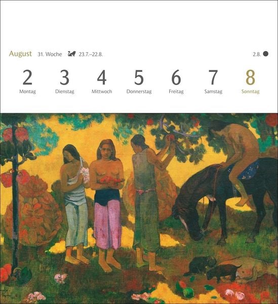 Produktbild: Kunstgenuss Postkartenkalender 2027 - Kalender mit 53 Kunstpostkarten