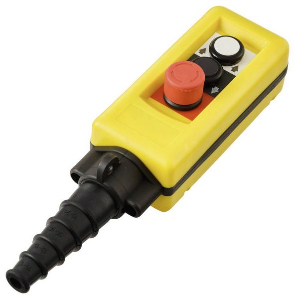 Produktbild: TRU COMPONENTS TC-13599160 TC-A2713 H&auml;ngetaster mit NOT-Aus-Schalter 1St.