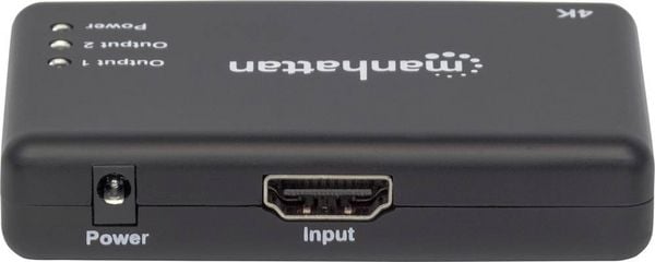Produktbild: Manhattan 207669 2 Port HDMI-Splitter 4096 x 2160 Pixel Schwarz