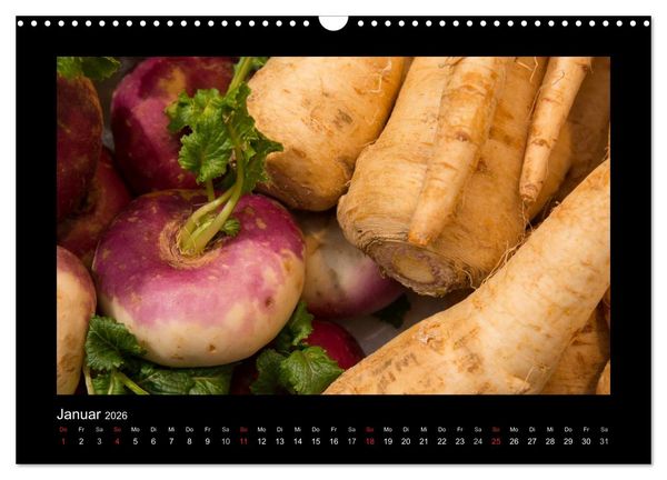 Produktbild: essbar &ndash; Buntes Obst und Gem&uuml;se (Wandkalender 2026 DIN A3 quer), CALVENDO Monatskalender