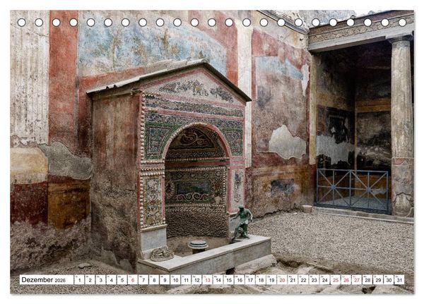 Produktbild: Versteinerte Stadt Pompeji (Tischkalender 2026 DIN A5 quer), CALVENDO Monatskalender