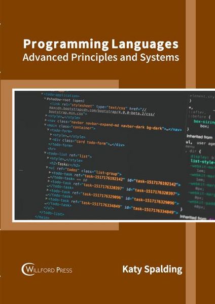 Produktbild: Programming Languages: Advanced Principles and Systems