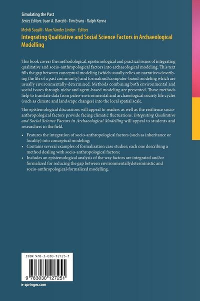 Produktbild: Integrating Qualitative and Social Science Factors in Archaeological Modelling