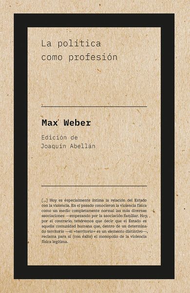 Produktbild: La pol&iacute;tica como profesi&oacute;n