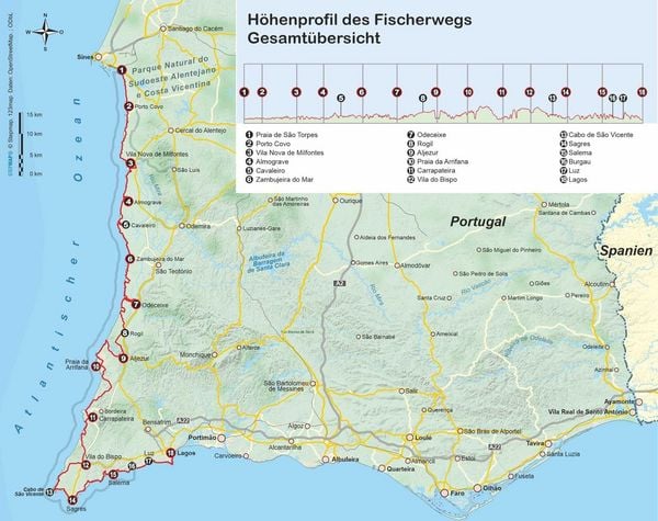 Produktbild: Portugal: Fischerweg von der Praia de S&atilde;o Torpes bis Lagos
