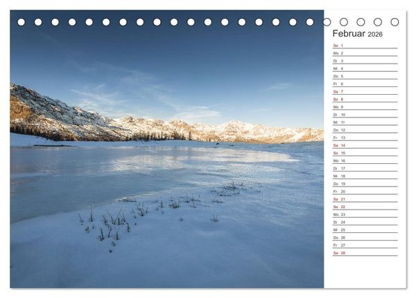 Produktbild: Bergseen im Ultental (Tischkalender 2026 DIN A5 quer), CALVENDO Monatskalender