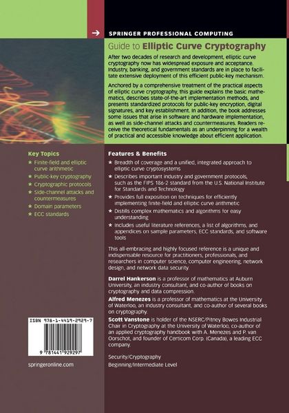 Produktbild: Guide to Elliptic Curve Cryptography