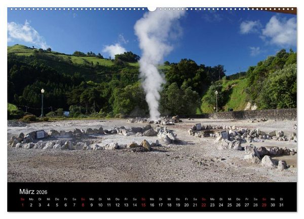 Produktbild: Azoren - bezaubernde Inselwelt. Eindr&uuml;cke auf Sao Miguel (Wandkalender 2026 DIN A2 quer), CALVENDO Monatskalender