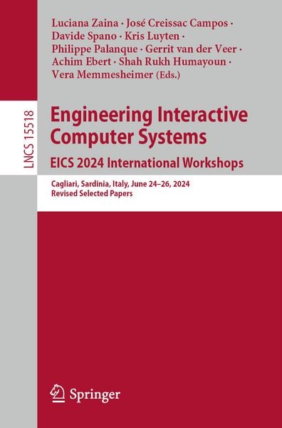 Produktbild: Engineering Interactive Computer Systems. EICS 2024 International Workshops