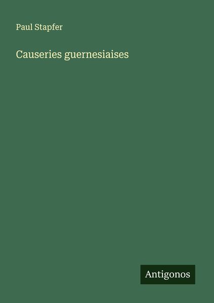 Produktbild: Causeries guernesiaises