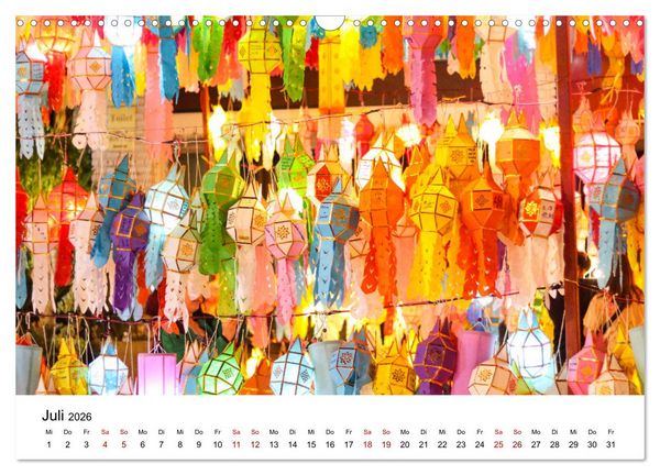 Produktbild: Wunderwelt Asien (Wandkalender 2026 DIN A3 quer), CALVENDO Monatskalender