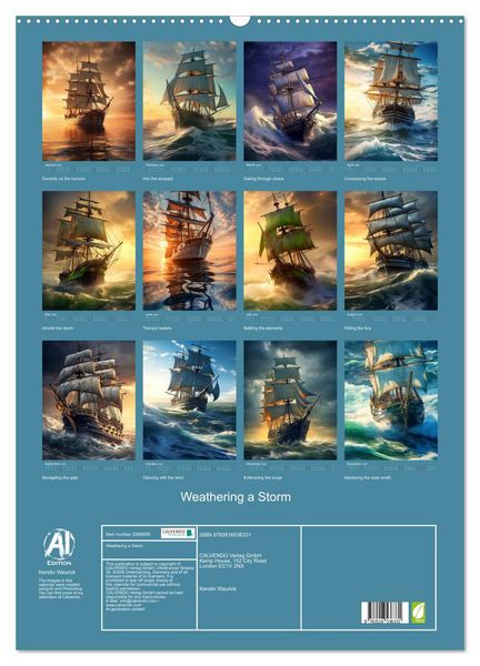 Produktbild: Weathering a Storm (Wall Calendar 2026 DIN A2 portrait), CALVENDO 12 Month Wall Calendar