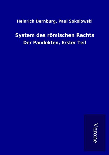 Produktbild: System des r&ouml;mischen Rechts