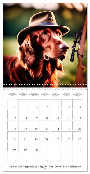 Produktbild: Kleemann, C: Dogs with matching hats (Wall Calendar 2026 12