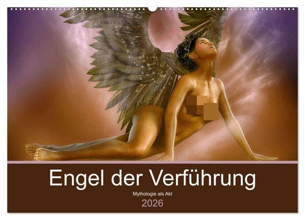 Produktbild: Engel der Verf&uuml;hrung - Mythologie als Akt (Wandkalender 2026 DIN A2 quer), CALVENDO Monatskalender