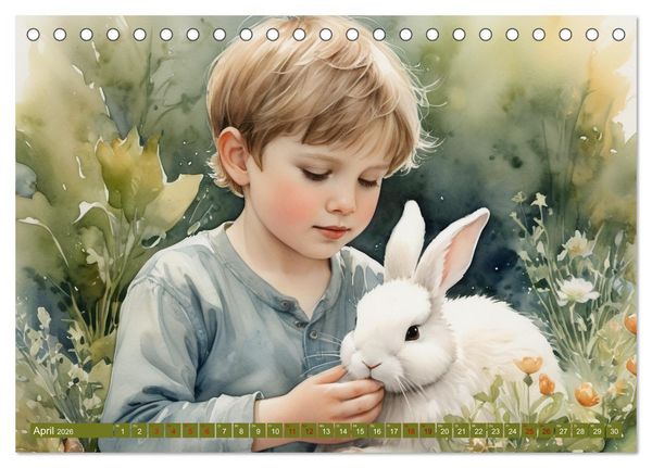 Produktbild: Liebste Kinder (Tischkalender 2026 DIN A5 quer), CALVENDO Monatskalender