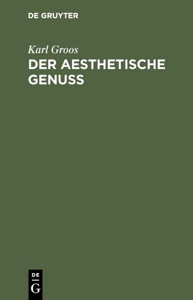Produktbild: Der aesthetische Genuss