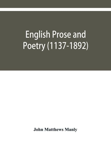 Produktbild: English prose and poetry (1137-1892)