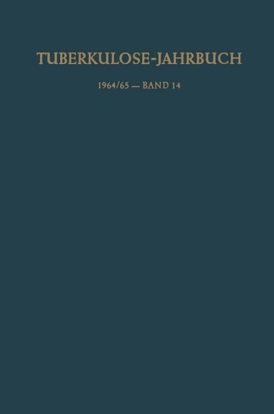 Produktbild: Tuberkulose-Jahrbuch 1964/65 - Band 14