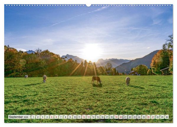 Produktbild: Wanderparadies Bayerische Alpen (Wandkalender 2026 DIN A2 quer), CALVENDO Monatskalender