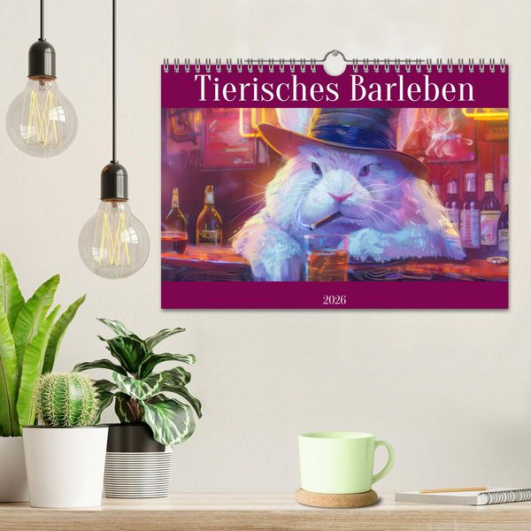 Produktbild: Tierisches Barleben (Wandkalender 2026 DIN A4 quer), CALVENDO Monatskalender
