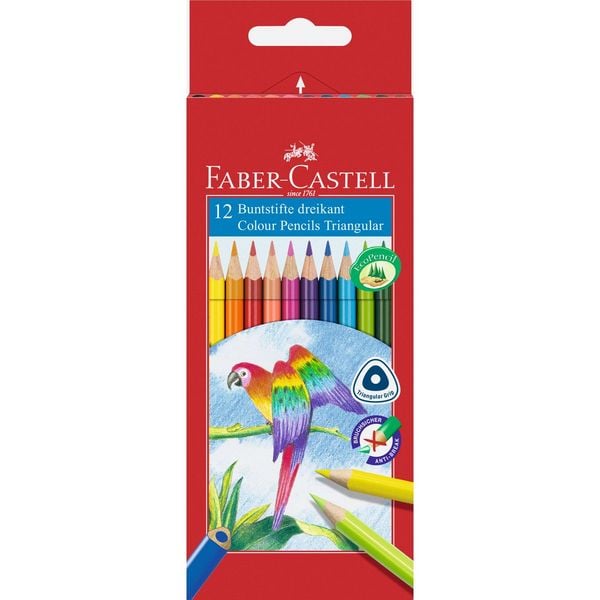 Produktbild: Faber-Castell Buntstift dreikant, 12er Set