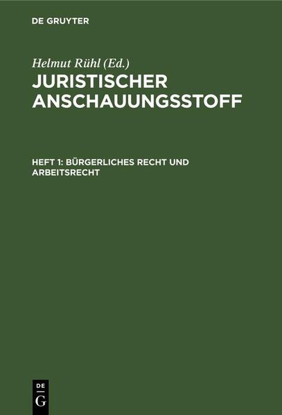 Produktbild: B&uuml;rgerliches Recht und Arbeitsrecht