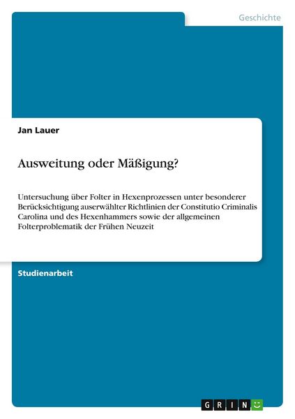 Produktbild: Ausweitung oder M&auml;&szlig;igung?